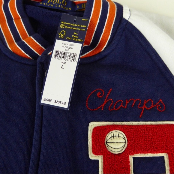 Polo Ralph Lauren Varsity Letterman NYC RL Jacket - Picture 3 of 8